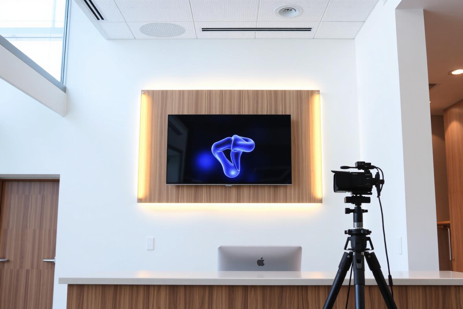 Modern dental office reception area